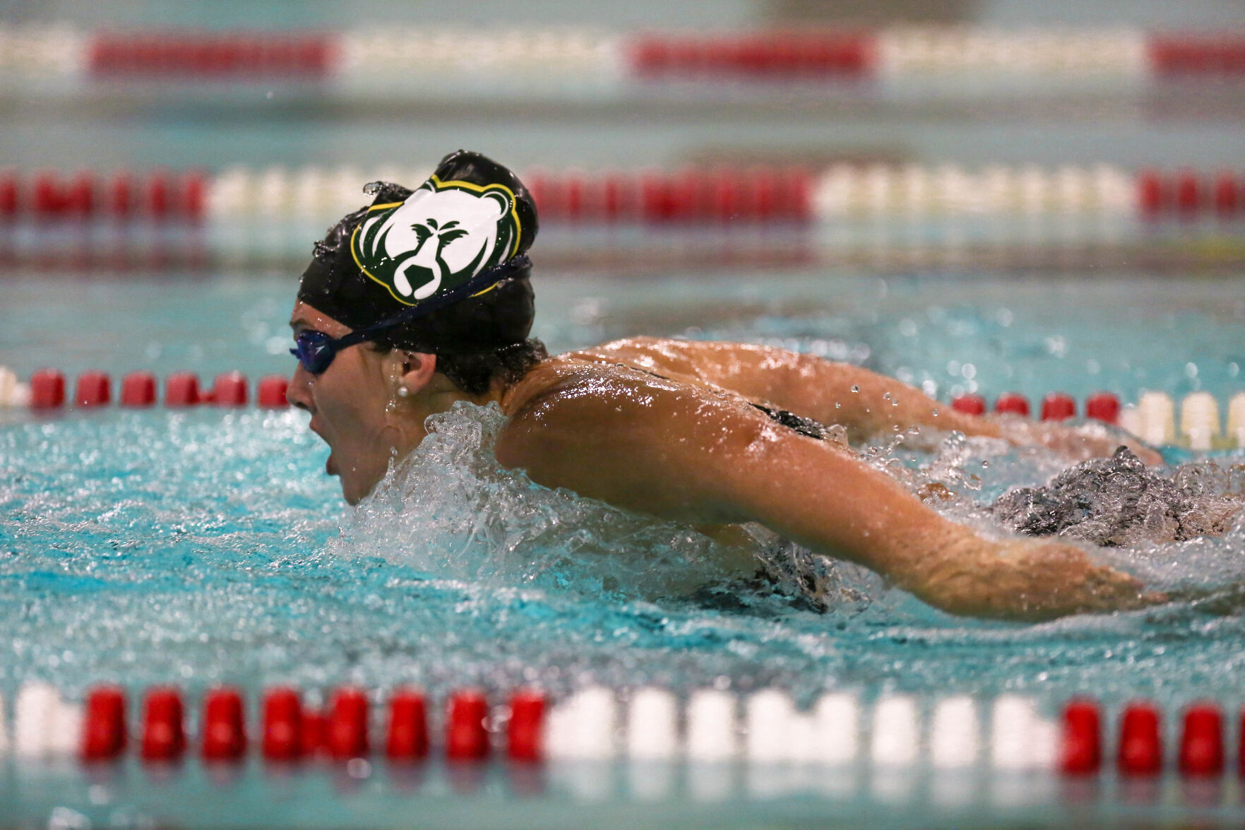 Rock Bridge High School sophomore Stella Wagner competes
